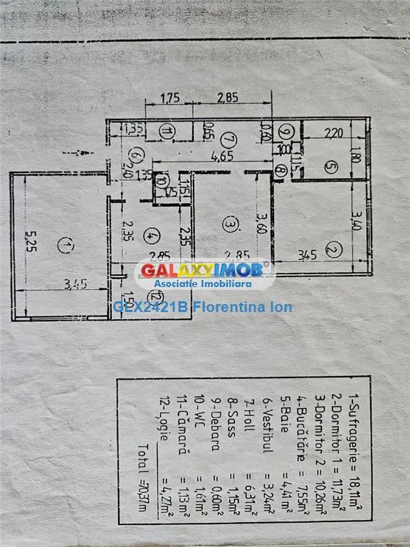 8084 Apartament 3 camere Crangasi-Parc - foto 5