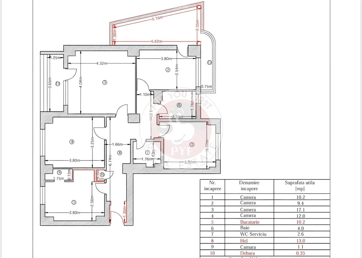 ASE | 4 camere | Bloc 1982 | 97mp | Decomandat | B12571 - foto 6
