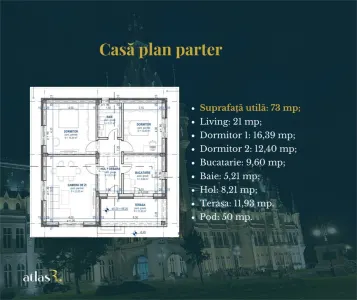 Casa plan parter | Lunca Cetatuii | 3 camere - foto 15