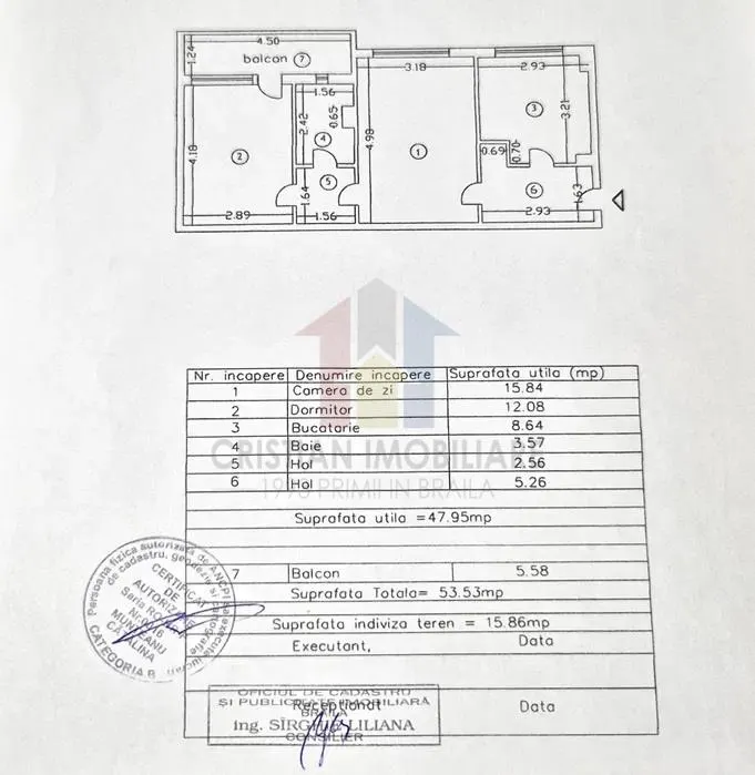 Ap 2 camere, conf 1, semidecomandat, Hipodrom, et 1, LIBER - foto 8
