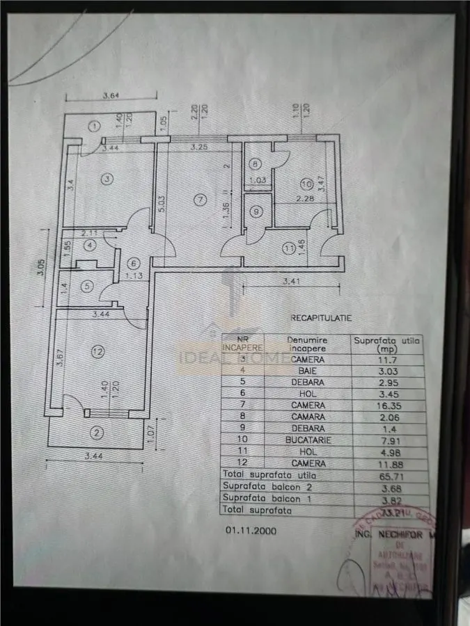 Apartament 3 camere etaj 1 rond Podu Ros - foto 4