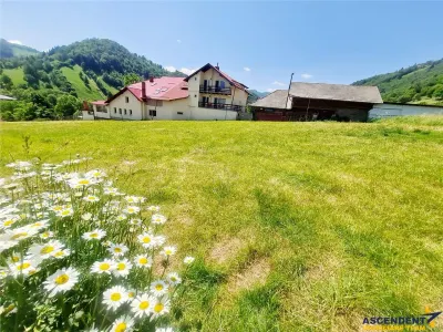 FILM!View superb catre munti,teren pretabil constructie Hotel,4.400 mp, Moieciu de Jos, Bran - foto 4