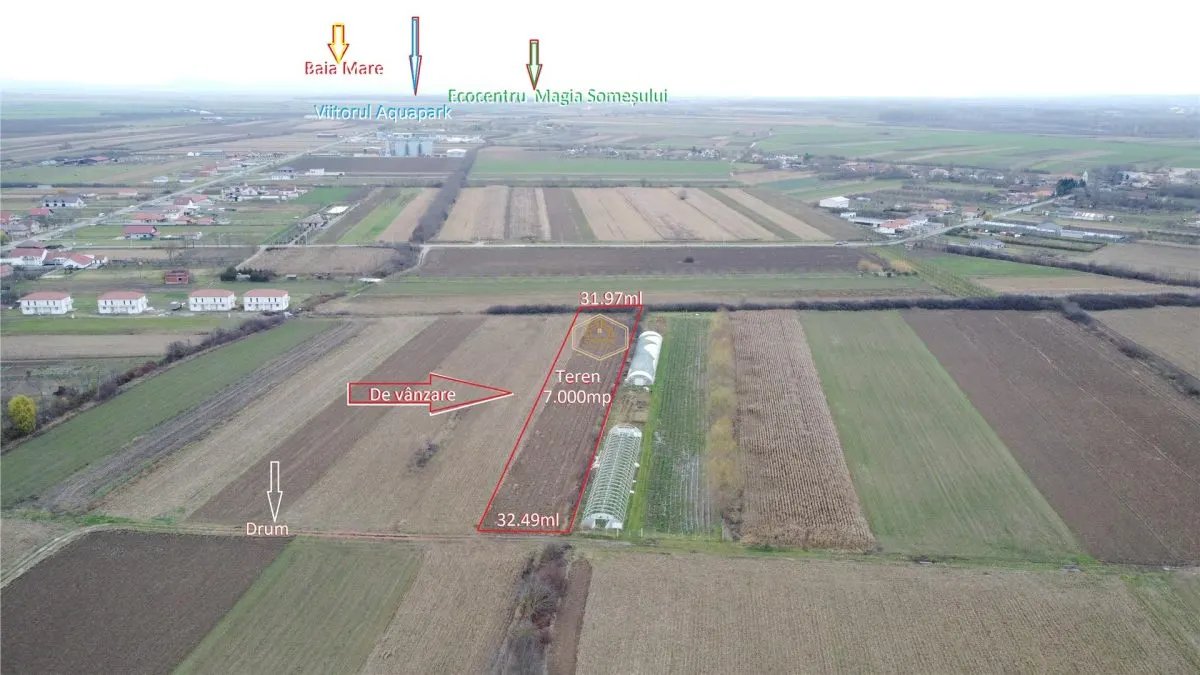 Teren Extravilan - 7.000 mp in centrul comunei Odoreu - foto 2