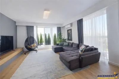 Eleganta la inaltime, Penthouse cu design unic, terasa de 40 mp si view panoramic - Brasov