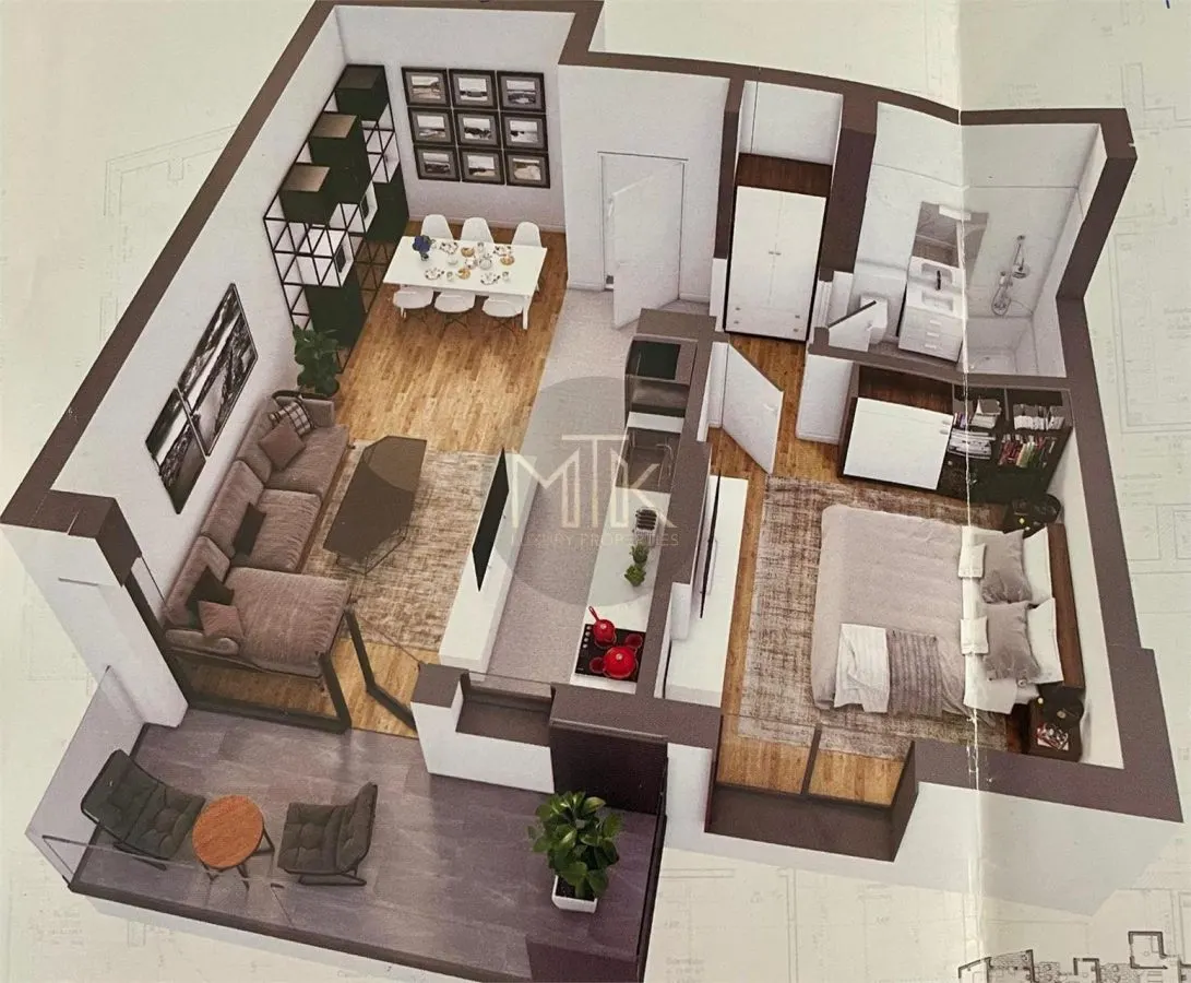 Atlas Residence | Apartament 2 camere lux, Mobilat & utilat | 1Loc parcare - foto 15