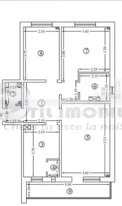 Apartament 3 camere  – Dacia | 72 mp - Iasi