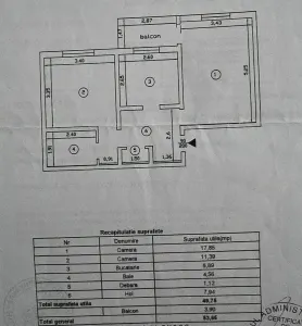 Apartament 2 camere Decomandat | 53 mp | Etaj 2 | Galata | - foto 7