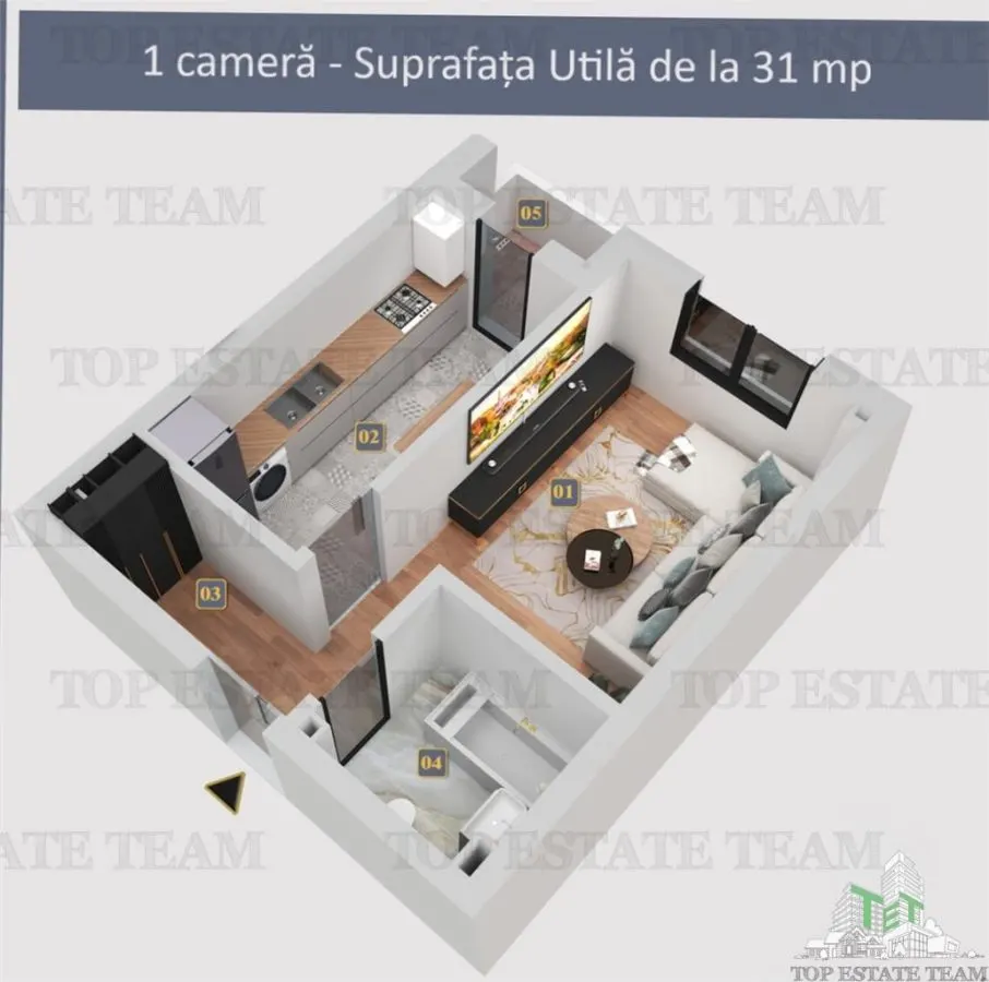 Garsoniera in bloc nou/ finisaje premium/ toate utilitatile/ Militari Residence - foto 4