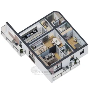 Apartament 3 camere, 81.45 mp â€“ design premium | 2 băi, 2 balcoaneÂ  | 0% comision - Iasi
