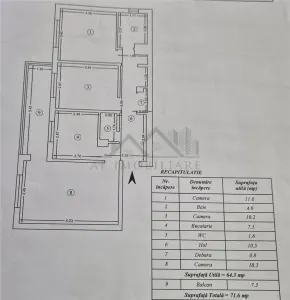 Apartament cu 3 camere de vanzare - foto 17
