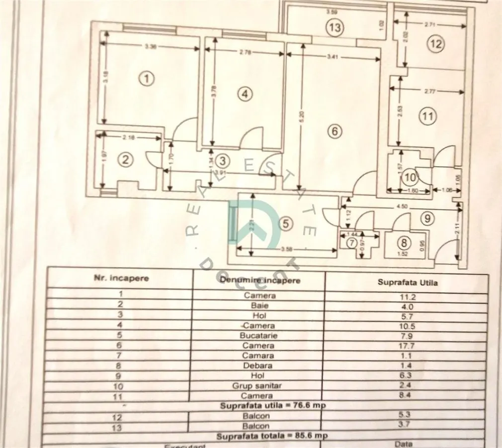 Apartament 4 camere, etaj intermediar, Tractorul, Brasov - foto 10