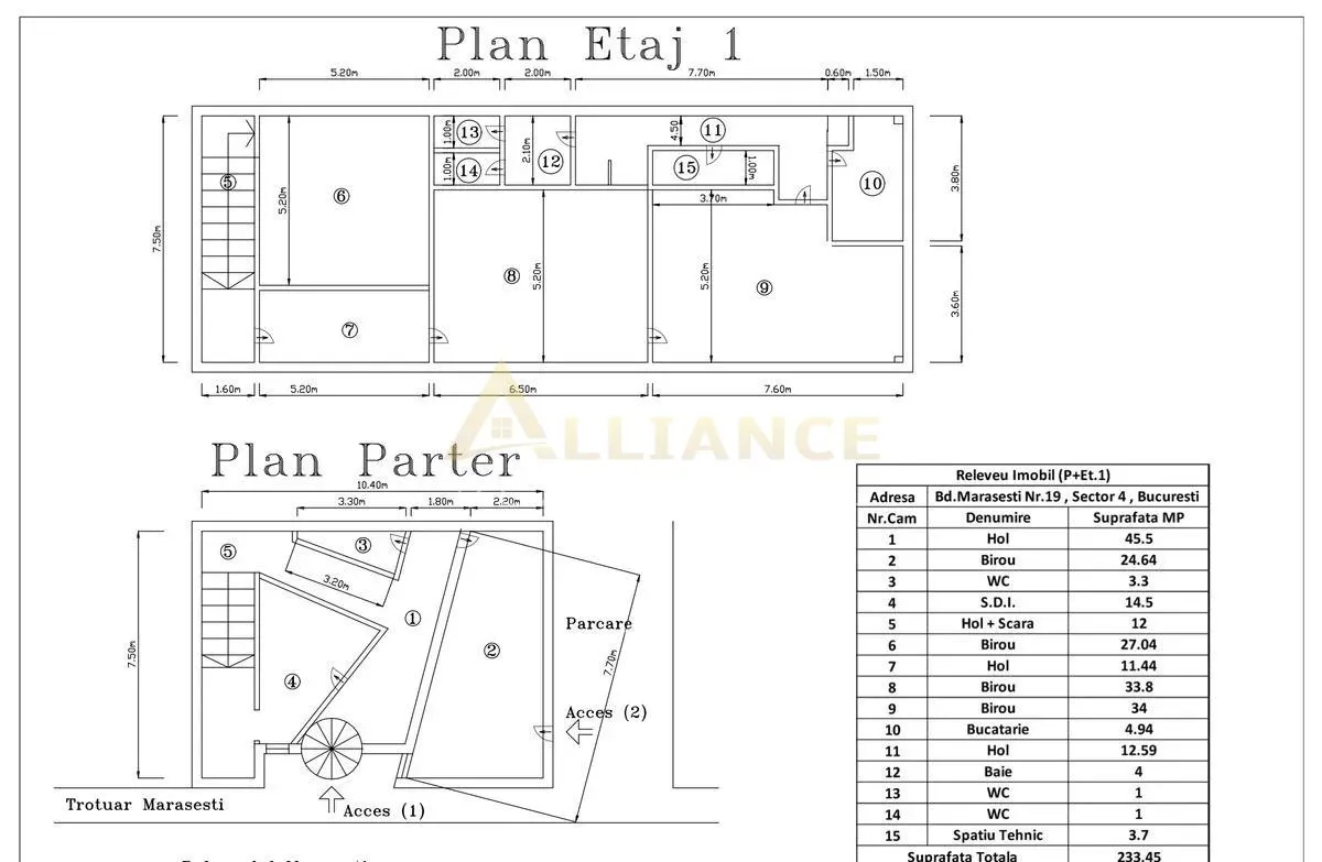 [PARCUL CAROL] Spatiu Comercial P + 1 | 233 MPU - foto 11