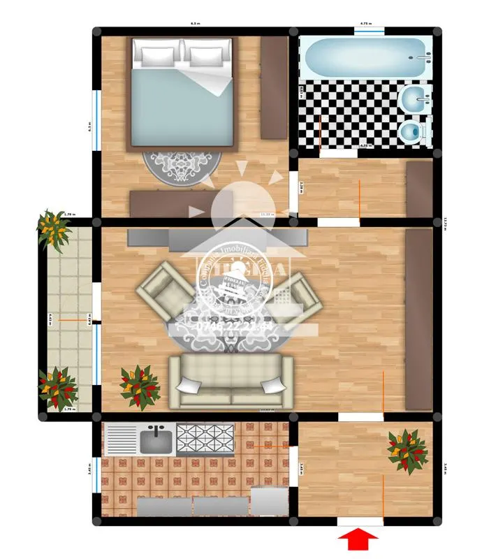 Apartament 2 camere de vanzare zona Dacia -Iasi - foto 1