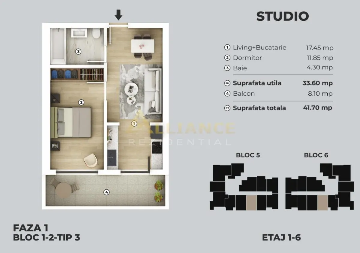 81 Residence - Studio | Acte gata | Metrou Berceni - foto 5