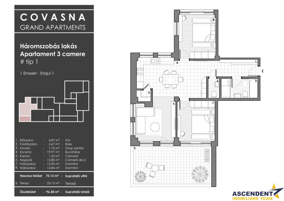 Edificiu cu proiect aparthotel/ plurirezidential, Central, Covasna - foto 7