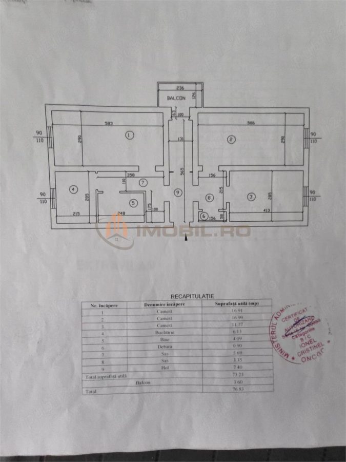 Apartament 3 camere Poitiers - Frumoasa - foto 10