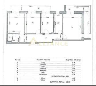 Apartament 3 cam Premium 108 mp + loc de parcare - foto 22