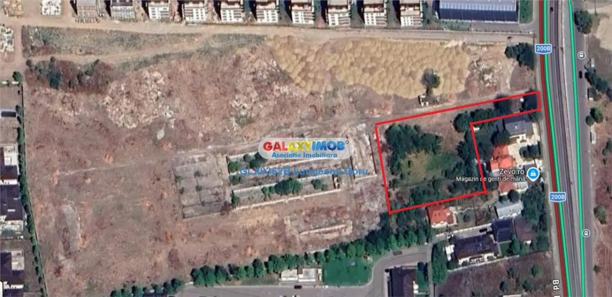 Teren intravilan Pipera, 2012mp + 250mp drum, zona M3 - foto 2