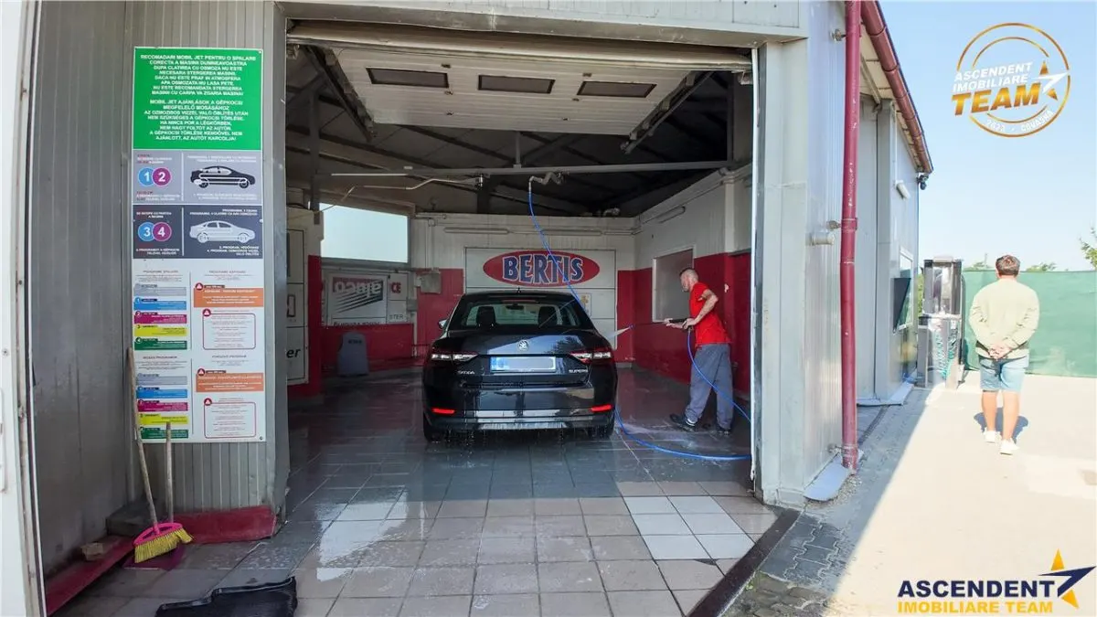 FILM!Spalatorie auto echipata+transfer afacere,zona circulata intens,Sfantu Gheorghe - foto 5