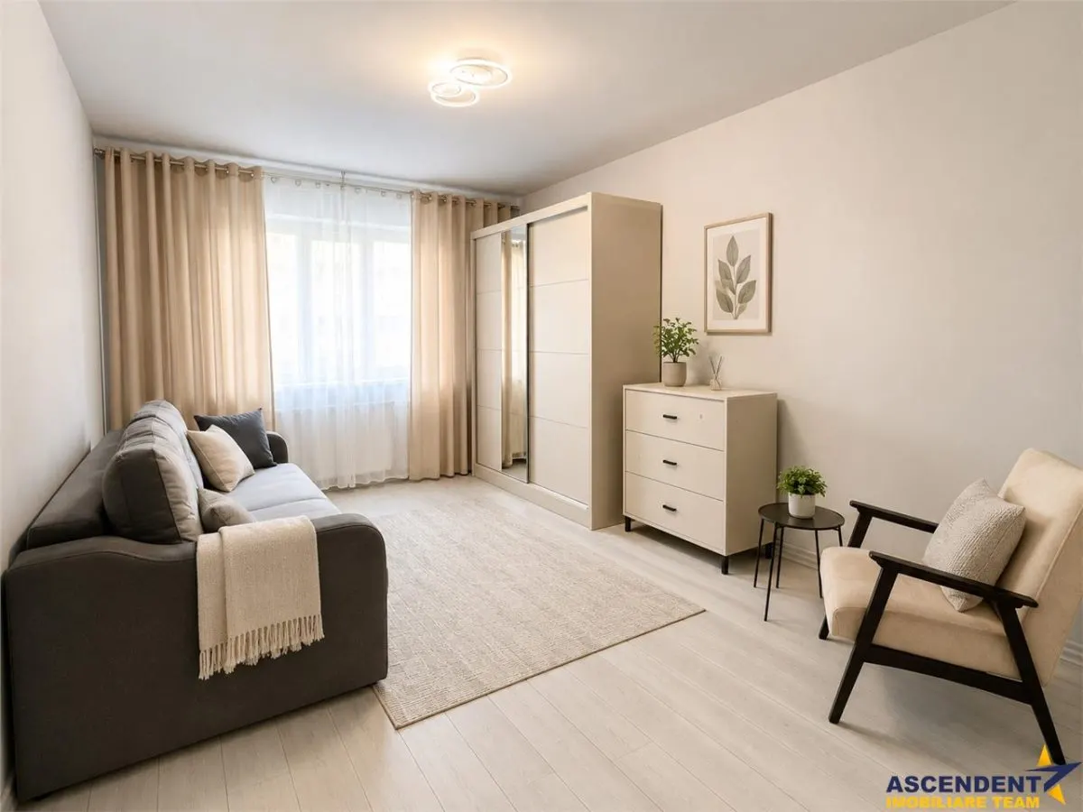 Garsoniera la prima inchiriere, etaj1, mobilata, echipata, Tractorul, Brasov - foto 1