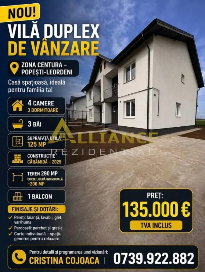 NOU Duplex Popesti Leordeni gata de mutare - foto 1