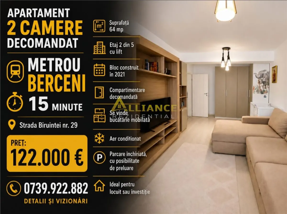 Exclusivitate Apartament 2 Camere Mobilat si Utilat Metrou Berceni - foto 1